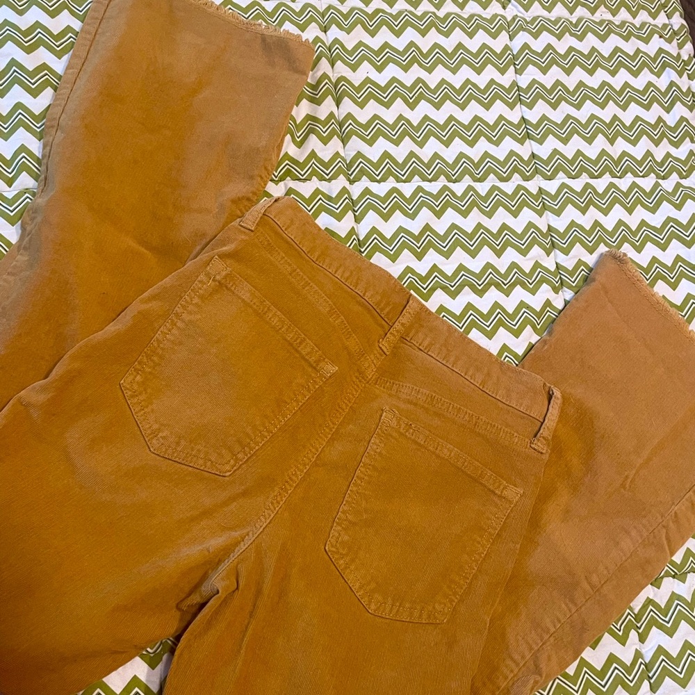 High waisted corduroy pants